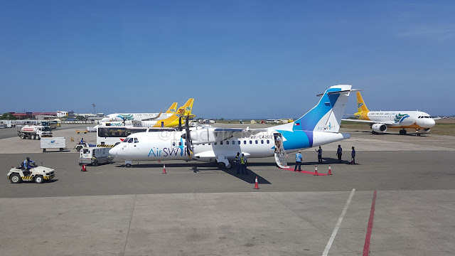 Air Swift ATR aircraft at Mactan Airport
