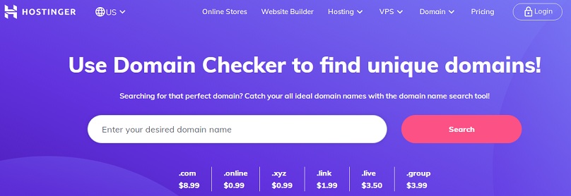 hostinger domain checker