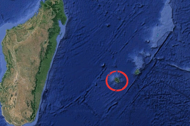 L'île de la Réunion par Google Map