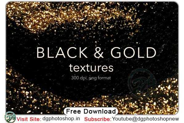 Black and Gold Textures PNG