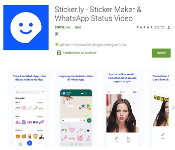 5 Aplikasi  Pembuat Stiker  Whatsapp Foto Wajah Sendiri 