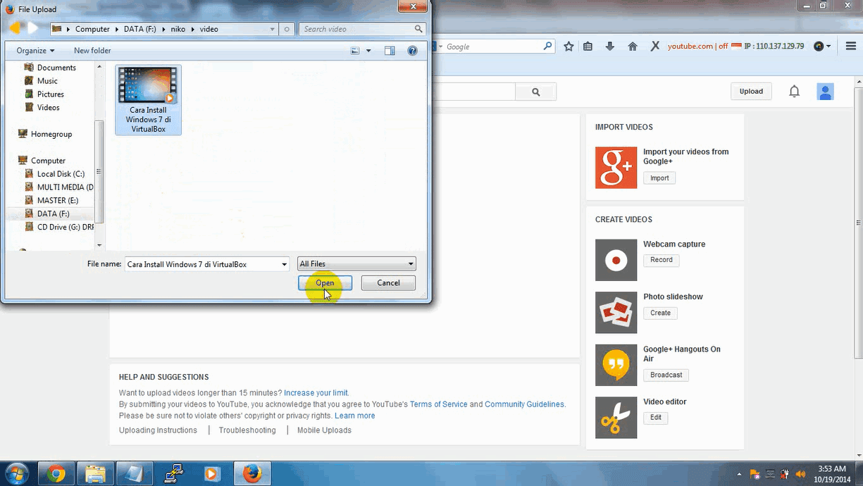 Cara Mudah Upload atau Memasukan Video ke Youtube