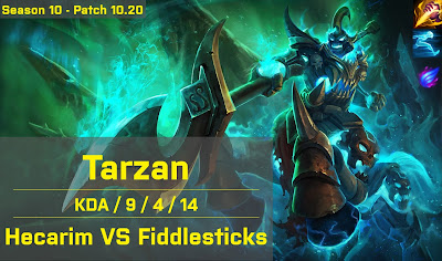 Tarzan Hecarim JG vs Fiddlesticks - KR 10.20