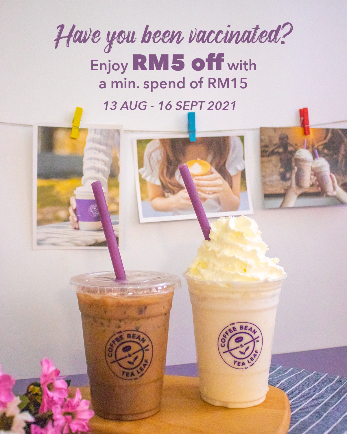 Got Your Jab? Get Your Discount from The Coffee Bean & Tea Leaf!