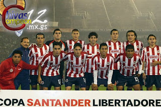 Foto del equipo en Velez vs Chivas, 8vos de Final vuelta, Libertadores 2010