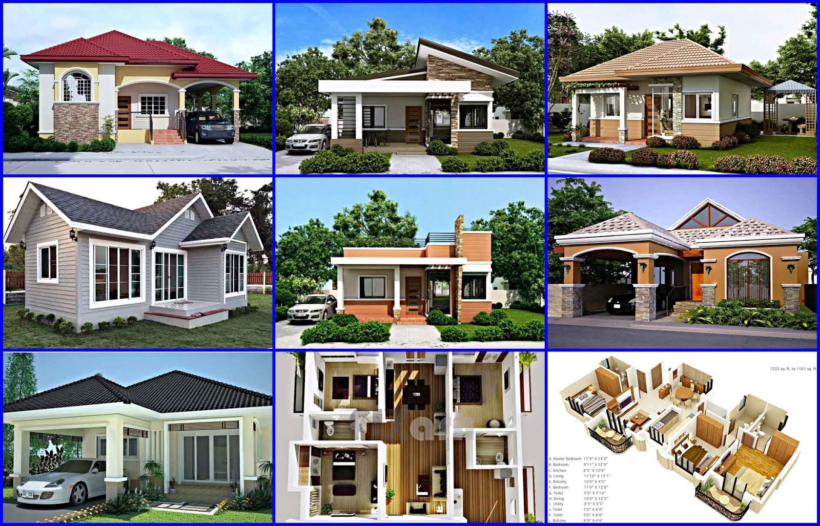 13 Gambar Denah Desain  Rumah  Minimalis  Type 45 3  Kamar  