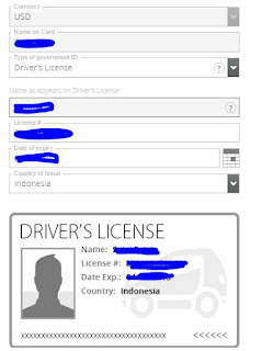 order card driver license