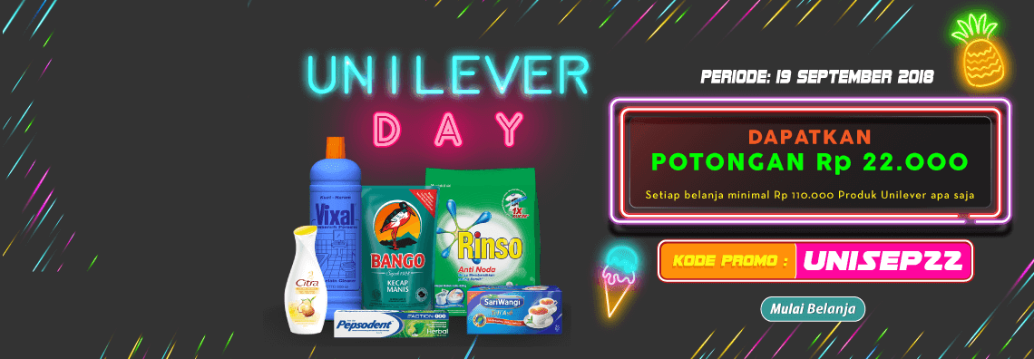 Alfamart - Voucher Promo Unilever Day Potongan 22 Ribu (HARI INI SAJA)