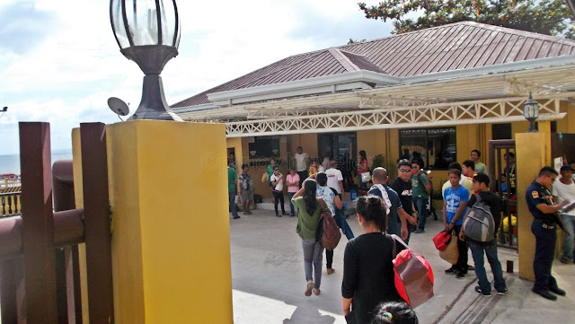 stranded passengers milling around the Liloan Jetty Port in Santander Cebu