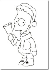simpson navidad colorear (2)