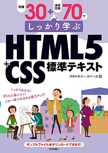 例題30+演習問題70でしっかり学ぶ HTML5+CSS標準テキスト
