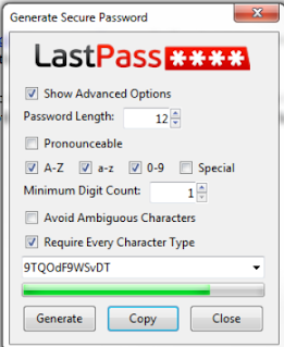 Last Pass Password Manager & Generator