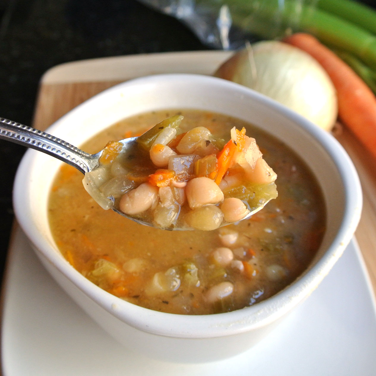 Mom, What's For Dinner? Crock Pot Navy Bean Soup