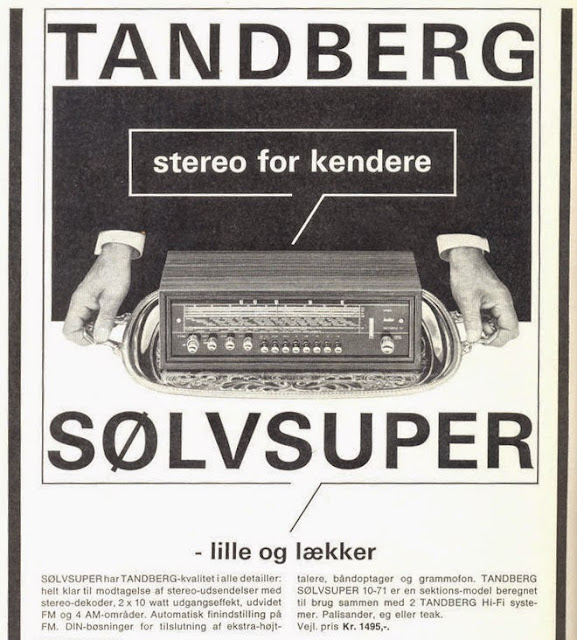 TANDBERG Sølvsuper 10, stereo for kendere