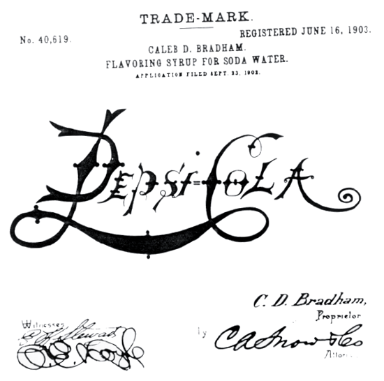 Pepsi-Cola trademark 1903