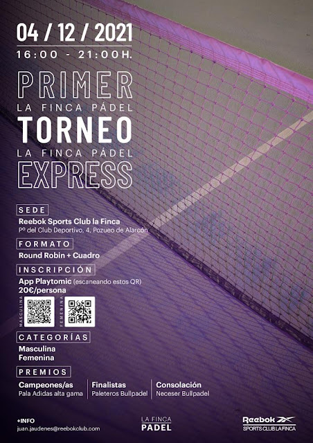 1er Torneo Express en La Finca Pádel / 4 Diciembre 2021