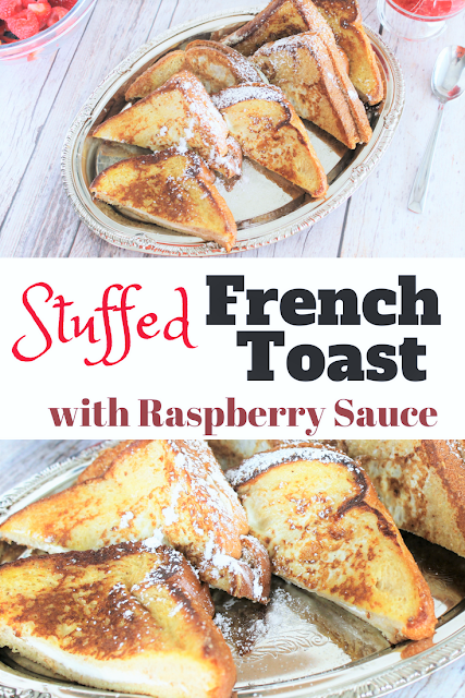 Make your own delicious Cream Cheese Stuffed French Toast with Raspberry Sauce with just a few ingredients and fresh produce from the market.