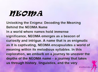 meaning of the name NEOMA