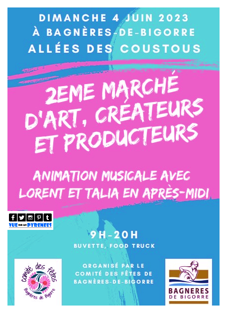 Marché d’art 2023 Créateurs et producteurs à Bagnères-de-Bigorre
