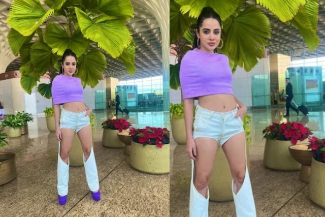Urfi Javed flaunts bold style in Crop Top and Cut-Out Denim Jeans Ensemble; Take a look here