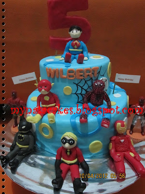 Superhero Birthday Cake on Mynata Cakes  Superhero Birthday Cake For Wilbert