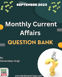 Monthly Current Affairs Question Bank : September 2023