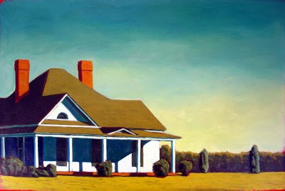 kenneth eugene peters farmhouse sun painting