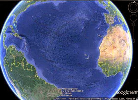 Crack, continental tectonic fault in the Atlantic Ocean