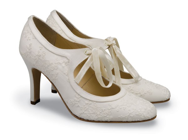 50's Retro Wedding Shoes + Ribbon