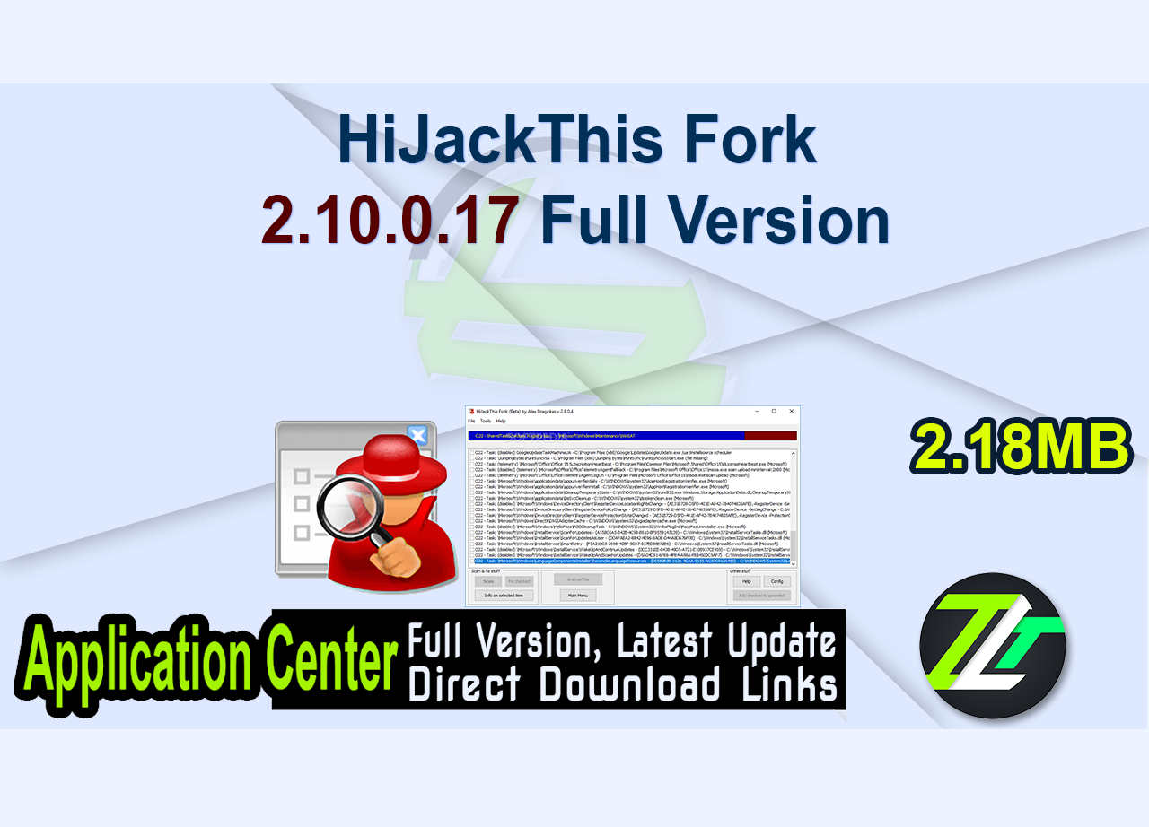 HiJackThis Fork 2.10.0.17 Full Version