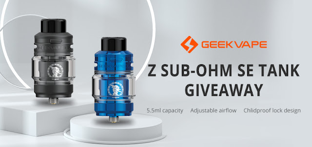 GeekVape Z Sub Ohm SE Tank Giveaway