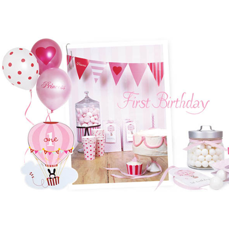  Paper Eskimo 1st Birthday Girl Hot Air Balloon Party