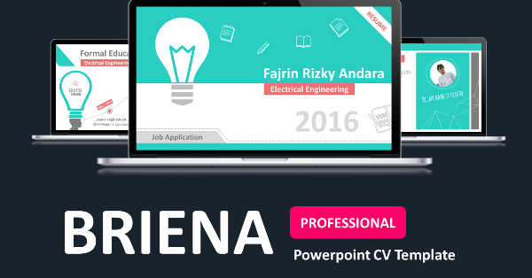 Desain CV Kreatif: Contoh CV dan Resume Powerpoint - Briena