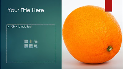 free powerpoint template fruits and flower