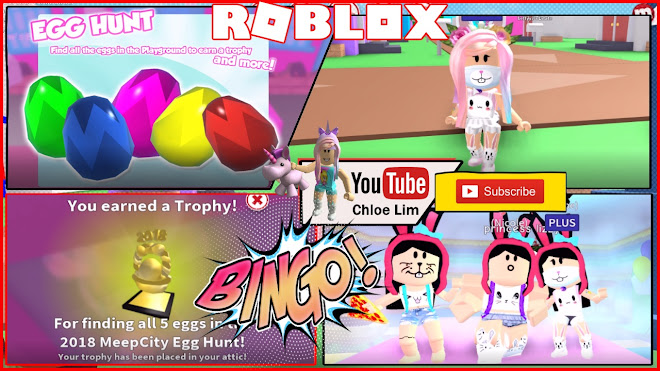 Chloe Tuber Roblox Meepcity Gameplay Easter Egg Hunt All Egg Location - roblox easter egg hunt