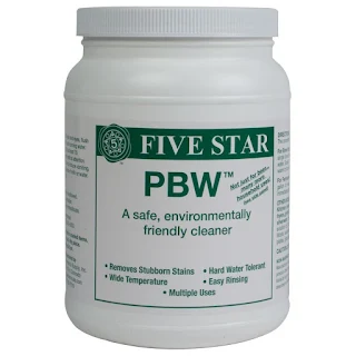 PBW for cleaning homebrew equipment