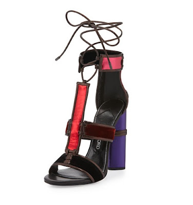 Tom Ford Multicolored block high heeled sandals