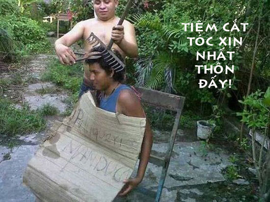 Ảnh vui hớt tóc bằng kiềm và cào