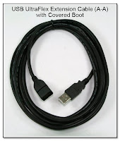 SC1059: USB UltraFlex Extension Cable (male A - female A) with Covered Boot