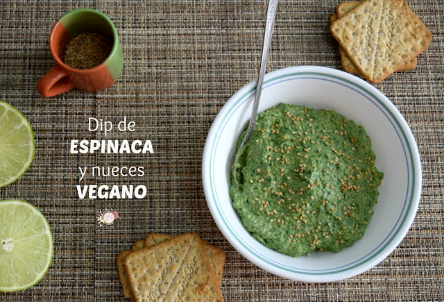 Dip o paté de espinacas y nueces