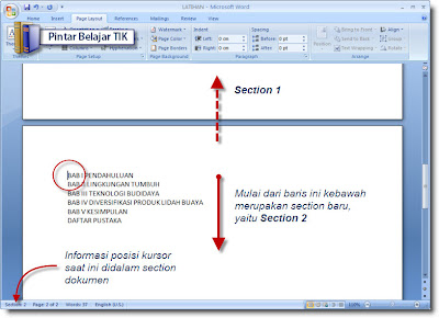 Pembentukan Section Baru