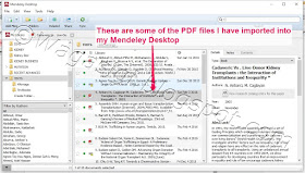 Mendeley pdf import