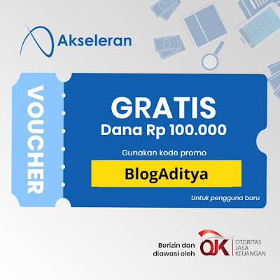 Voucher Akseleran Gratis Dana Rp. 100.000