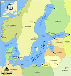 Baltic Sea map