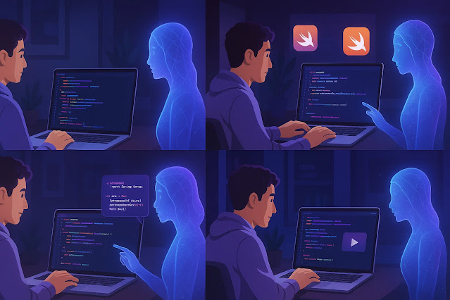 vibe coding Xcode, SwiftX vibe coding tutorial, AI pair programming iOS, GitHub Copilot vibe coding, Cursor AI vibe coding workflow iOS, Xcode GPT integration example, manage creative flow vibe coding iOS