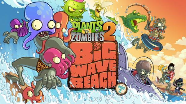 Plants vs Zombies 2 It's About Time Gets Big Wave Beach Update!!