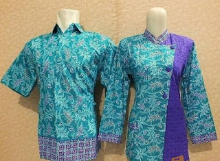 Baju batik atasan untuk pasangan remaja