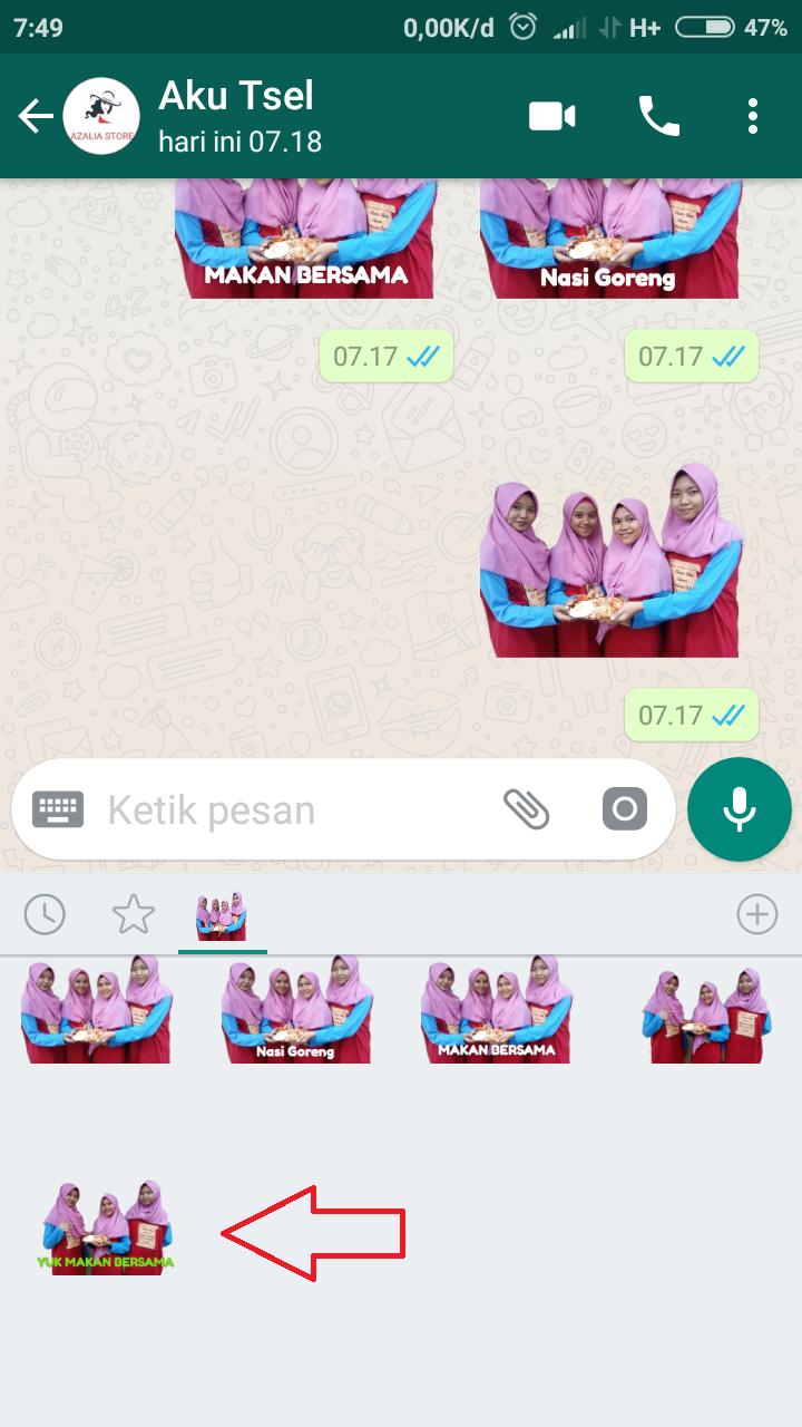 Cara Membuat Stiker  di WhatsApp dengan Wajah  Sendiri  