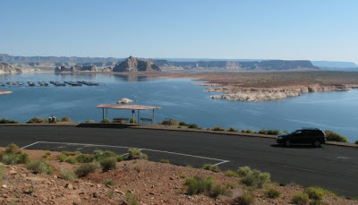 Lake Powell ved Page i Arizona.