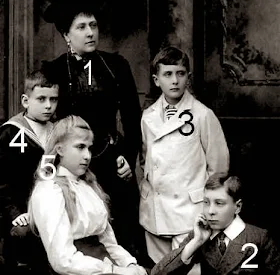 Princesse Henry de Battenberg et ses enfants en 1900